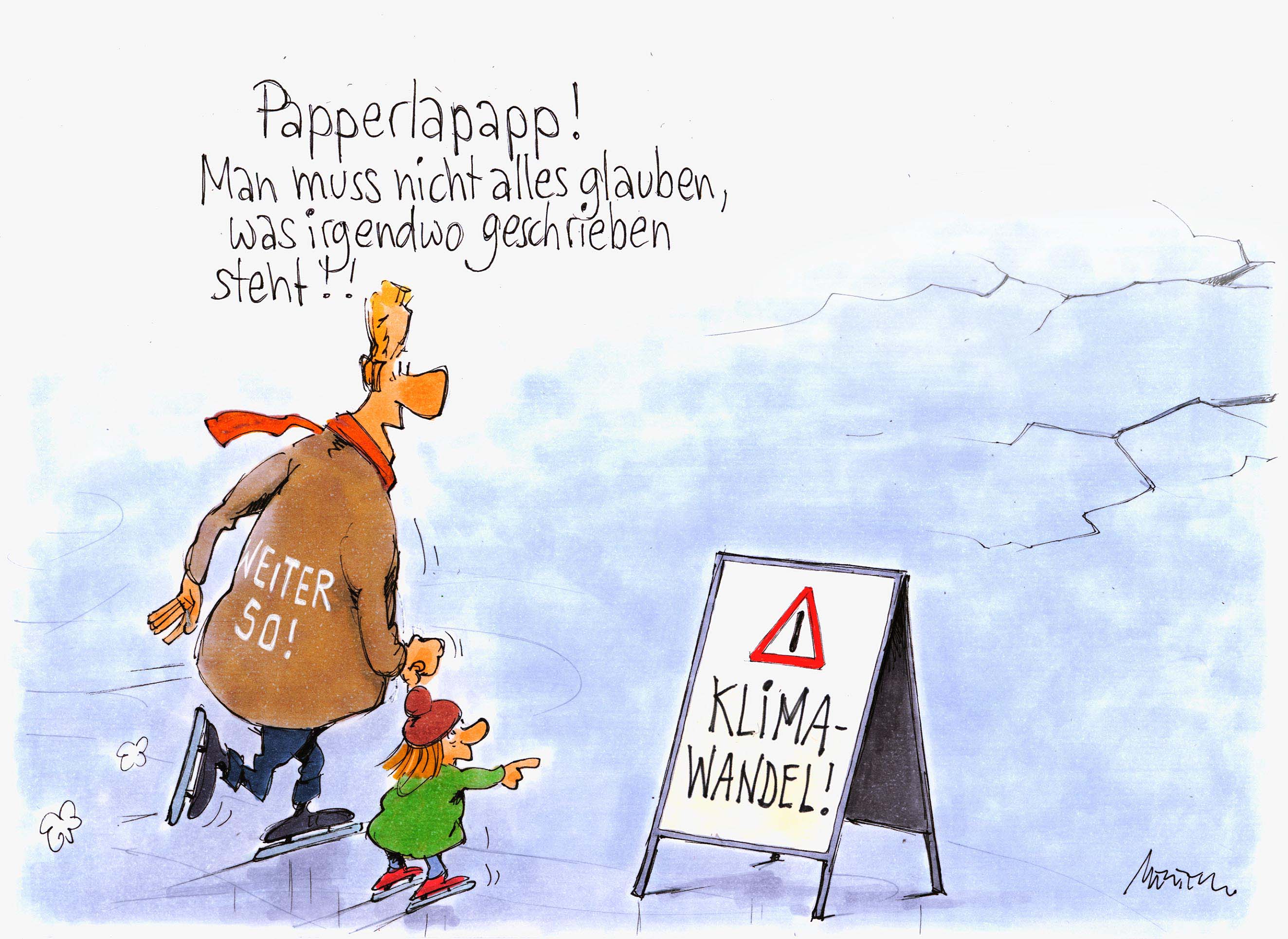 Karikatur von Gerhard Mester zum Thema Ignoranz